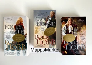 Fool's Errand, Golden Fool & Fool's Fate (Tawny Man 1-3) SIGNED by Robin Hobb PB - Picture 1 of 23