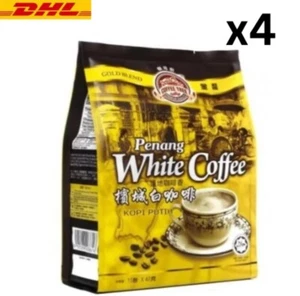 4x COFFEE TREE Gold Blend Penang 3in1 Instant Premix White Coffee (40g x 15's) - Picture 1 of 4