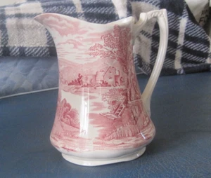 Vintage Alfred Meakin-England-Tinturn-Brown & White Transferware Pitcher - Picture 1 of 8