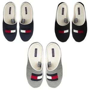 TOMMY HILFIGER Damen Hausschuhe Innen Weich Slip On Sandalen Flach Freizeit Pelz - Bild 1 von 22