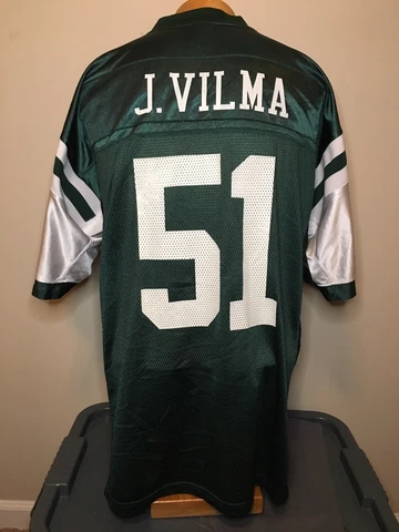 Reebok New York Jets Jonathan Vilma #51 Jersey Men’s L   Miami Hurricanes Cover