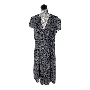 Everlily Womens Black W/ Floral Design / Print Shift Dress Size L - Picture 1 of 6