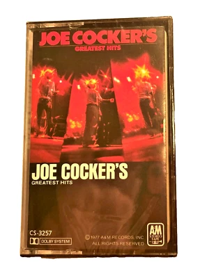 JOE COCKER * Factory Sealed * 1977 Greatest Hits Cassette Tape A&M RECORDS - Image 1 of 4