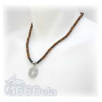 bois New Style Collier Exclusifs Homme//Femme fil Cuir véritable+perles en métat