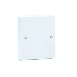 1 Gang Blanking Plate White Blank Switch Plate for Static Caravan Electrics - Picture 1 of 6