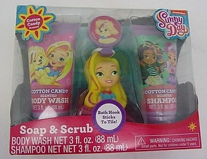 Sunny Day Soap & Scrub Bath Set Kids Boy Girl Shampoo Body Wash Cotton Candy - Bild 1 von 4