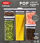OXO SoftWorks Food Container 5 Piece Set Food Storage Set Pop Container