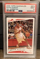 2006 TOPPS McDONALD'S ALL AMERICAN #B19 KEVIN DURANT RC PSA 9 A3389-043