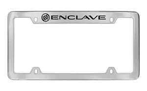 Buick Enclave 2012 - 2016 logos Chrome Plated Brass License Plate Frame Holder - Foto 1 di 1