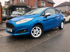 FORD FIESTA ZETEC BLUE EDITION 1.0 E/B PETROL 3 DOOR HATCH MET BLUE 2017 REG 1 - Picture 1 of 21