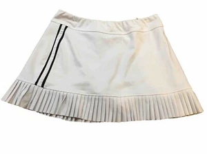 Inphorm Tennisrock Plissee weiß Skort Medium schwarz Seitenstreifen - Bild 1 von 11