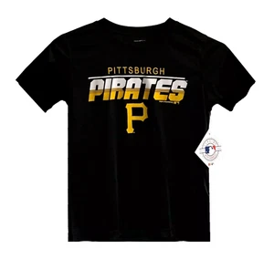 ⚾️ Pittsburgh Pirates MLB Team Athletics Genuine Merchandise Youth Shirt NWT ⚾️ - Picture 1 of 2