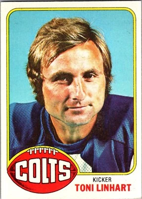 1976 Topps Football Card #209 Toni Linhart - Baltimore Colts  - Image 1 of 2