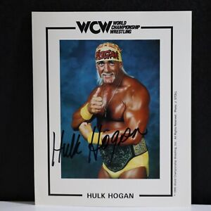 Hulk Hogan Signed Autograph WCW 8X10 Wrestler From Collection!