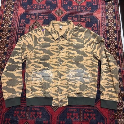 PRPS Algodón Tigre Camuflaje Botón Chaqueta Prendas Exteriores XL Foto 1 de 4