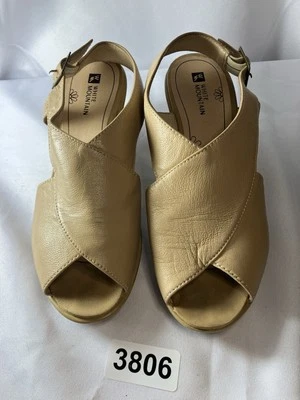 Zapatos de cuña de cuero beige White Mountain para mujer talla 7,5 EE. UU. Foto 1 de 4