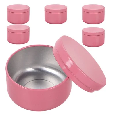  6 Pcs Candle Making Tins with Lids Essential Oil Aromatherapy Containers - Image 1 of 4