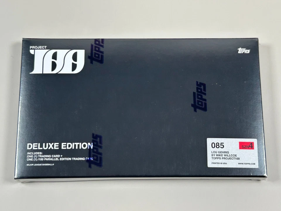 2022-23 Topps Project 100 #85 Lou Gehrig Mike Willcox Sealed Deluxe Edition Box - Image 1 of 2