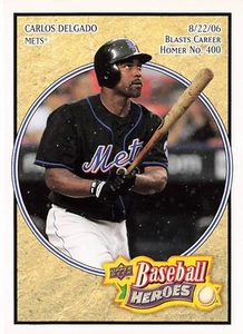 2008 Upper Deck Baseball Heroes #110 Carlos Delgado - Picture 1 of 2