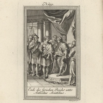 Griechische Geschichte Hellenismus Antiochos XIII Seleukiden Kupferstich 19 Jhd - Bild 1 von 3