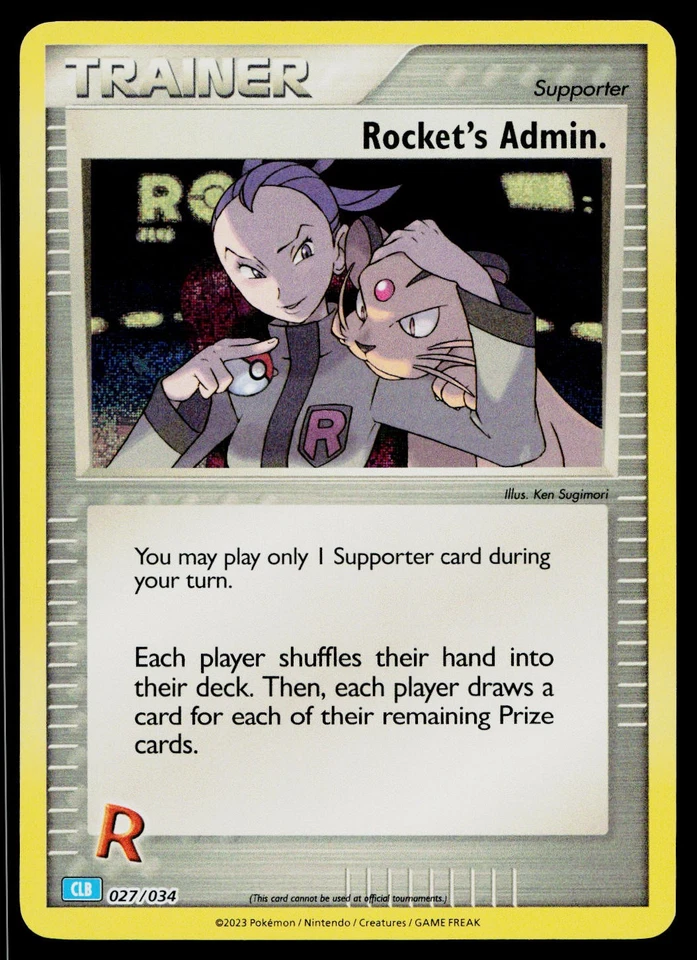 Rocket's Admin. (CLB) 027/034 Trading Card Game Classic Classic Collection - Image 1 of 2