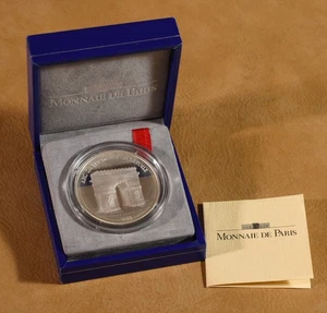 Frankreich 100 Silber Francs 1993 - Triumphbogen - Bild 1 von 3