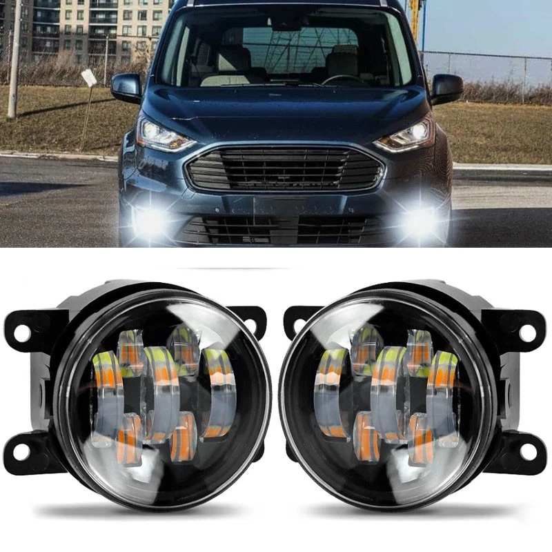 Par de bombillas antiniebla LED transparentes para parachoques delantero Len para FORD TRANSIT CONNECT 11-2022 Foto 1 de 4