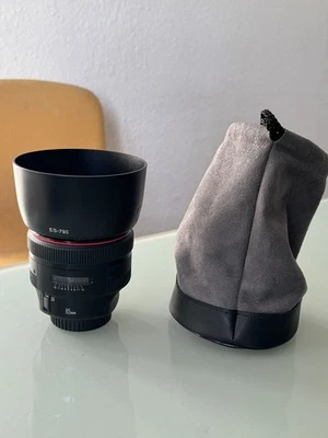 Canon EF 85mm f/1.2L II USM Lens - Image 1 of 4