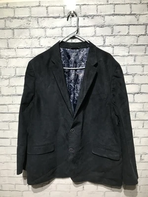 Blazer/abrigo deportivo Nautica, hombre 50R, terciopelo azul marino manga larga 2 botones Foto 1 de 4