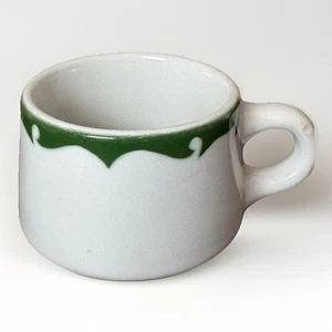 Vintage Pre 1960 Wellsville Restaurant Coffee Mugs Stackable Diner Mug - Picture 1 of 5