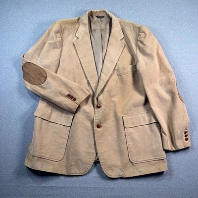 Abrigo Blazer Deportivo de Pana 48R Marrón Gamuza Parches en el Codo De Colección Levis Ropa de Hombre Foto 1 de 4