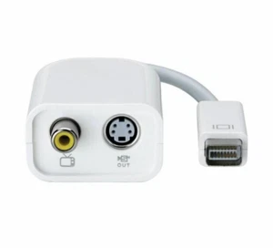 Genuine Apple Mini-DVI to Video Adaptor - M9319G/A - Composite / S-Video - Picture 1 of 4