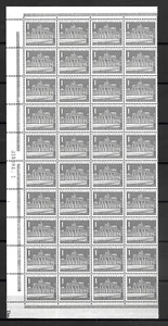 GERMANY (BERLIN) - 1957 MNH "BERLIN Brandenburger TOR" Block Of 40 !!! - Picture 1 of 1
