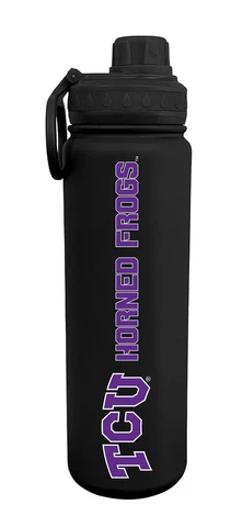 Texas Christian University TCU Horned Frogs 24oz Insulated Steel Sport Bottle Cover