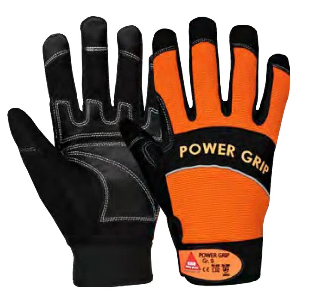 HASE SAFETY POWER GRIP Handschuhe schwarz/orange Gr8 0223 6143