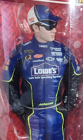 Winner's Circle 2008 NASCAR #48 Jimmie Johnson Race Figure Lowe's Blue Firesuit Cover
