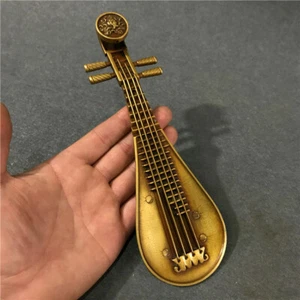 Palo de incienso pipa de latón cobre puro colección bronce antiguo Yulongfang - Imagen 1 de 5