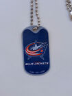 Columbus Blue Jackets Pendant with Chain, Dog Tag, Metal, NHL Ice Hockey, New