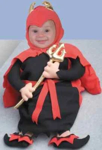 Adorable Lil' Devil Baby Infant Fancy Dress Up Halloween Halloween Child Costume - Picture 1 of 2
