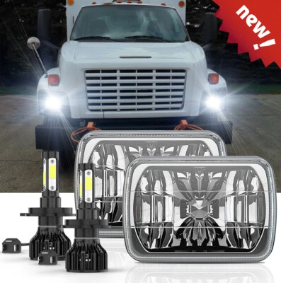 Lo más nuevo para GMC C4500 C5500 C6500 C7500 C8500 Topkick 7x6" faros LED HI/LO Foto 1 de 4