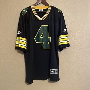 Vintage Brett Favre Green Bay Packers Starter Black Alternative Jersey Size XL
