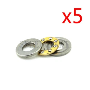 5 rodamientos de bolas de empuje axial F6-11M 6 mm x 11 mm x 4,5 mm - Imagen 1 de 4