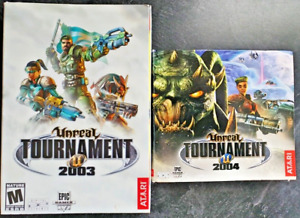 Atari Unreal Tournament 2003 and 2004 PC Shooter Games Big Box