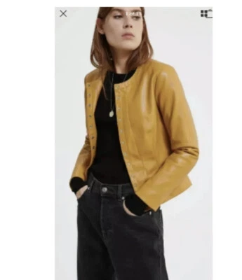 NWT ZARA Long Sleeve Jacket,Color Mustard ,Size M - Image 1 of 4