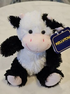 Kellytoy Original 10" Sitting Promo Cow Soft Plush Stuffed Animal Toy - Picture 1 of 6