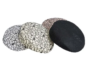 Large Pillbox Fascinator Base with lace Hats Making Crafts Fascinators Millinery - Picture 1 of 13