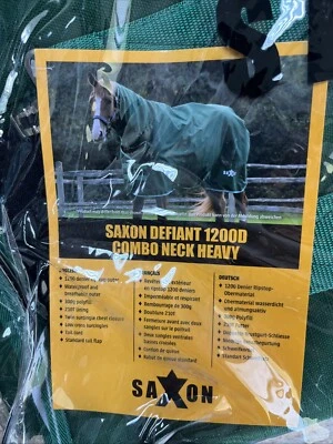 Combo cuello pesado Saxon Defiant 1200D, verde cazador/blanco, 75" Foto 1 de 4