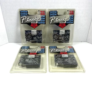 Genuine Brother P-Touch TZ-231 Black Print White Tape 1/2 inch - NOS Lot of 4 - Picture 1 of 7