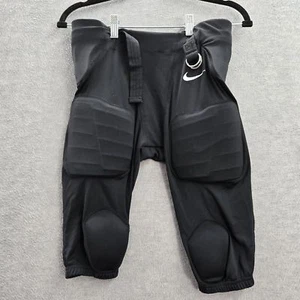Nike Boy Activewear Pants M Black Recruit Integrated Football Buckle 12" Inseam - Picture 1 of 11