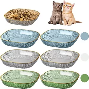6-Pack Cat Food Bowl Cat Dishes - 5.9 Inch Shallow Cat Bowls Wide Cat Wet Feedin - Picture 1 of 3